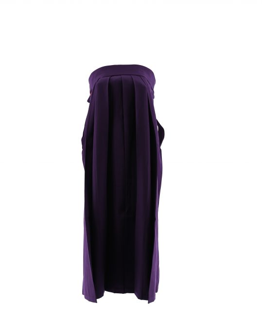卒業式袴単品レンタル[無地]赤みの強い濃い紫[身長147-151cm]No.82